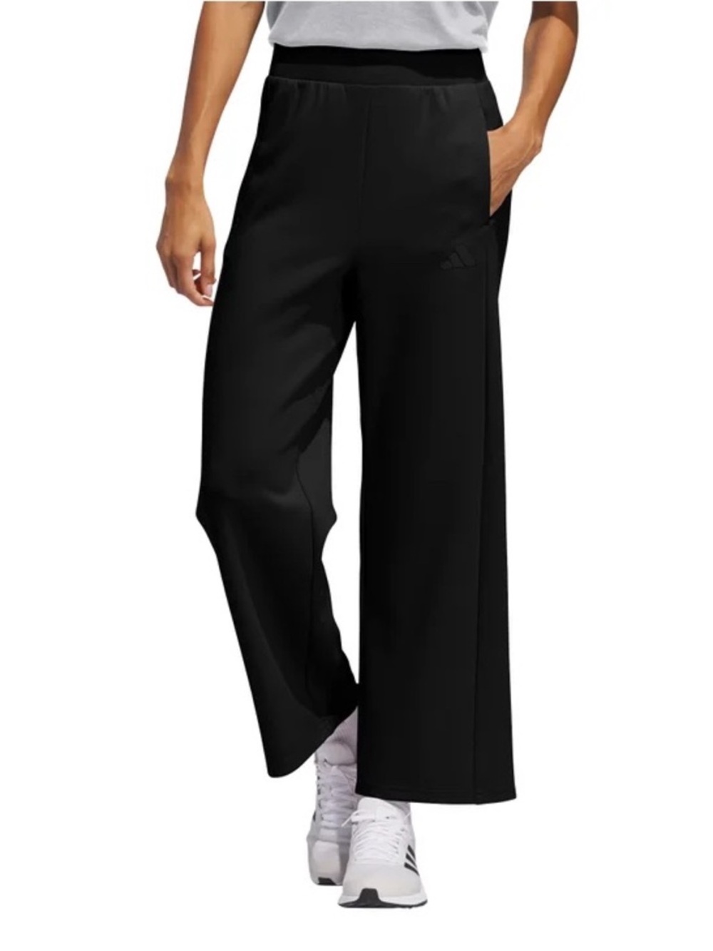 Adidas Wide Leg Pants Black XS